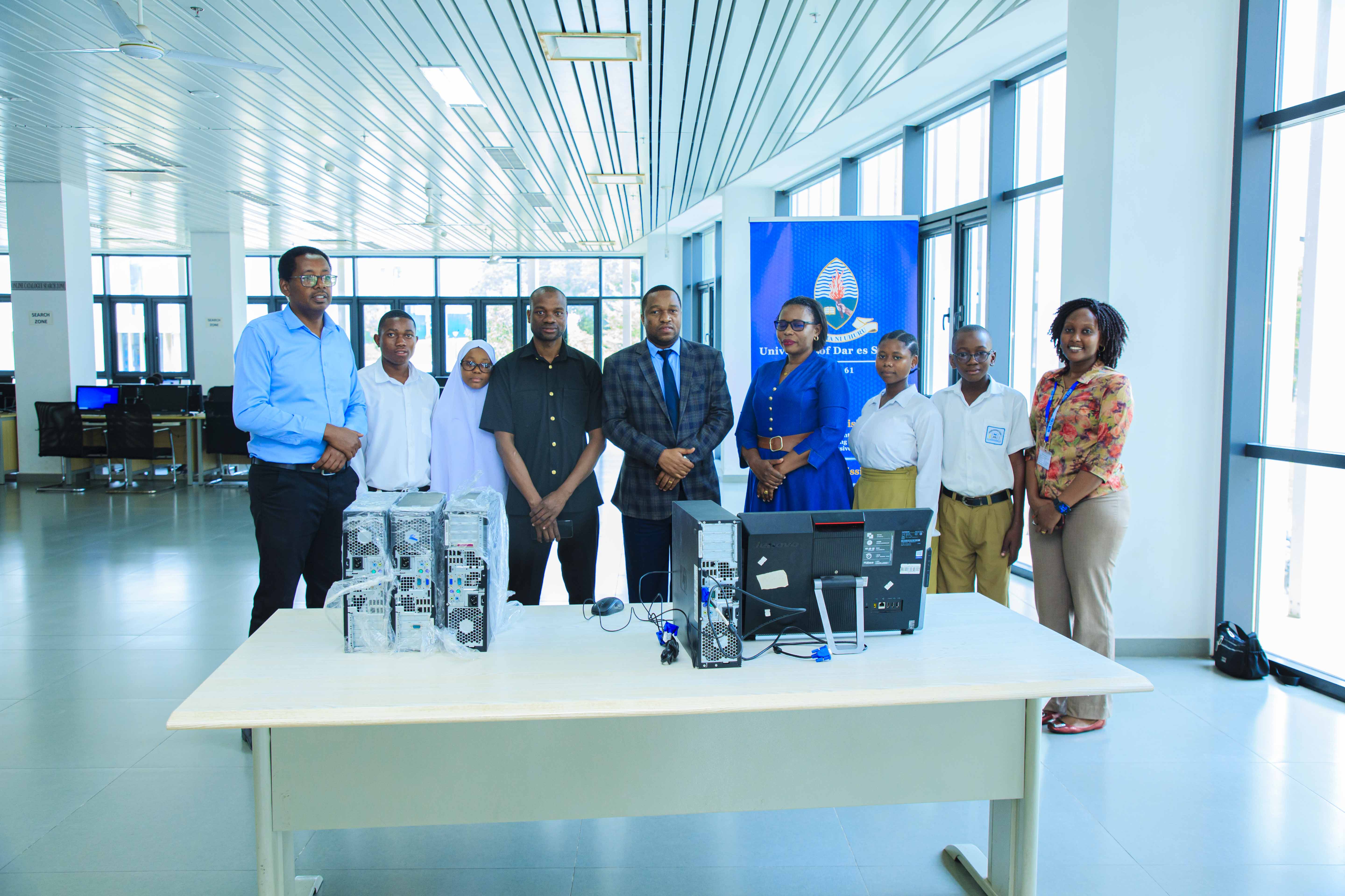UDSM Donates Computers to Nyeburu Secondary