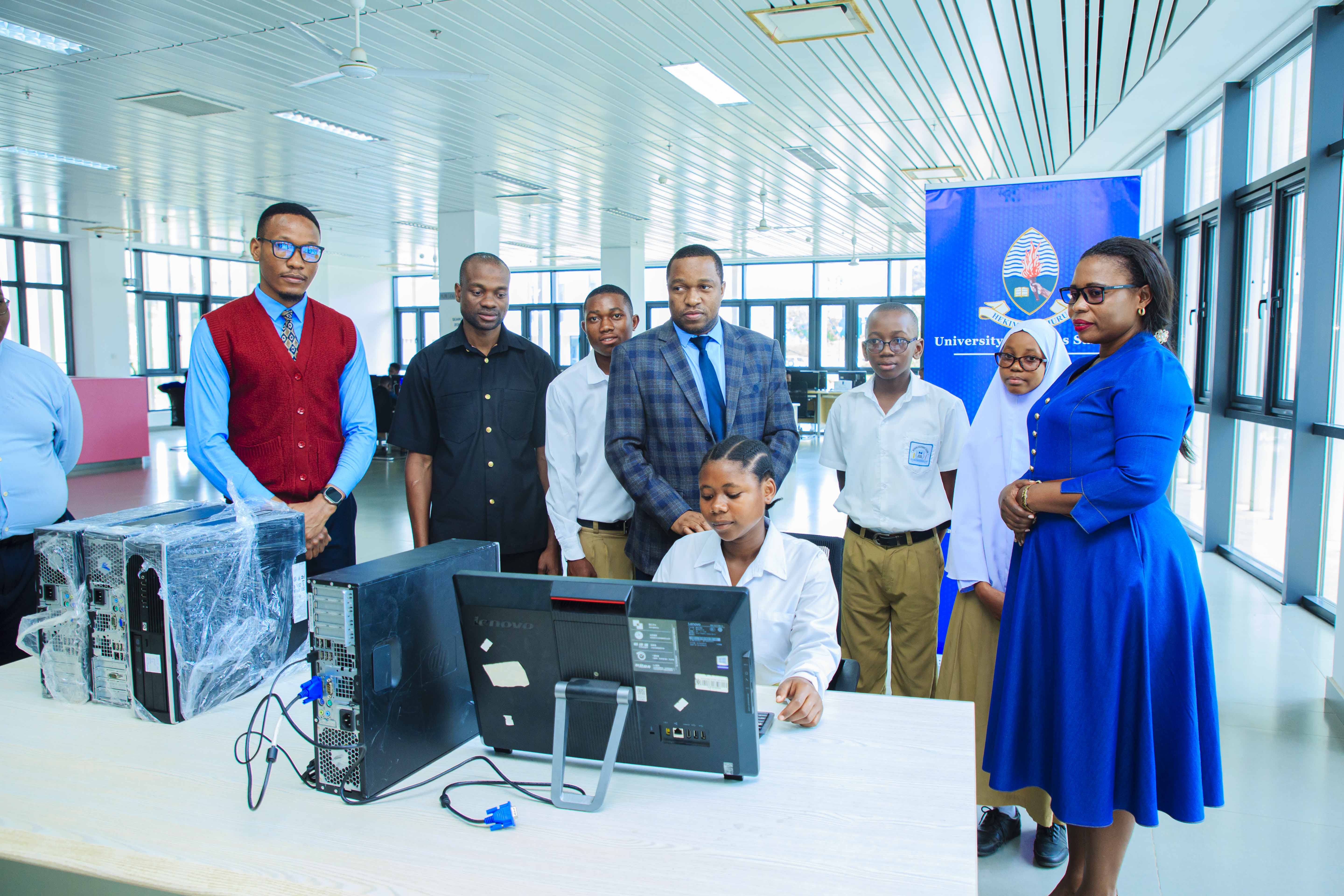 UDSM Donates Computers to Nyeburu Secondary